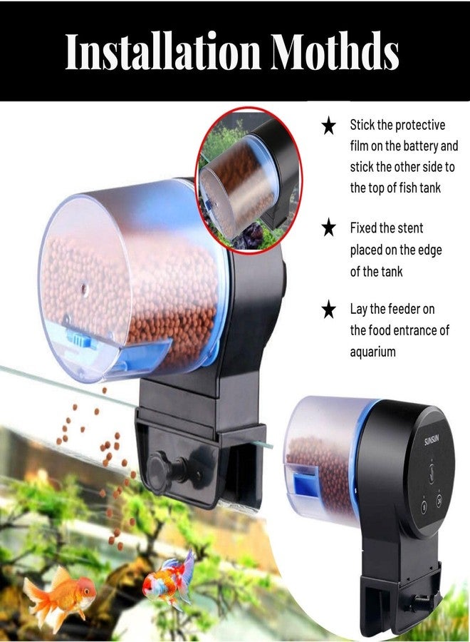 VAYINATO® AK-01 Automatic Fish Feeder Intelligent Adjustable Timing (12Hrs and 24Hrs) Aquarium Feeding Dispenser, Suitable for Holiday & Worked by Petzlifeworld - Image 5